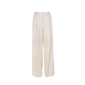 ELEVENTY Women's Wide Leg Linen Blend Trousers Women SAND Pants